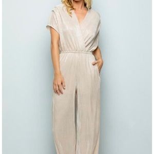 Gold Metallic See and Be Seen Jumpsuit